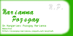 marianna pozsgay business card